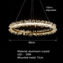 Axyaa Nordic Crystal Chandelier: Modern, Minimalist, Luxury Lighting for Living Room