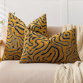 Axyaa Abstract Art Textured Accent Pillow Cover