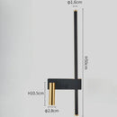 Axyaa Minimalist LED Wall Lamp Modern Living Room Decor Adjustable Spot Light