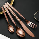 Axyaa Palace Steak Fork Set Elegant Stainless Steel Cutlery