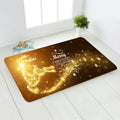Santa Deer Welcome Mat by Axyaa: Festive Holiday Non-Slip Floor Decor