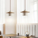 Cream Wabi Sabi Bedroom Pendant Light by Axyaa