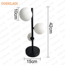 Axyaa Glass Ball Table Lamp Bedroom Bedside Nordic Living Room Floor Study Desk Light