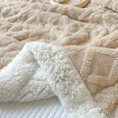 Axyaa Cozy Double Layer Fleece Blanket | Soft Plush Throw for Sofa Bed