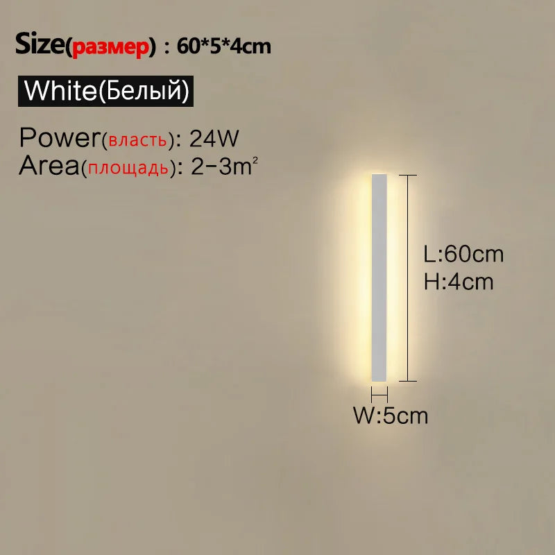 Axyaa Waterproof Outdoor Wall Light Garden LED Modern Nordic Living Room TV Background IP65 Wall Washer