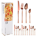 Axyaa 16-Piece Stainless Steel Tableware Set for Restaurants, Hotels, and Homes