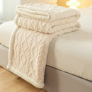 Axyaa Flannel Double-sided Blanket for Winter, Soft Polyester, Various Sizes