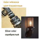 Axyaa Iron Water Pipe Wall Lamp for Restaurant Bar Cafe Club Lighting