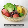 Axyaa Handmade Pastoral Fruit Snack Basket: Durable Storage with Exquisite Drainage
