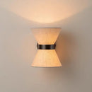 Axyaa Fabric Wall Lamp: Retro Japanese LED Bracket Light for Living Room Bedroom