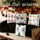 Axyaa Christmas Cushion Covers with Festive Prints for Sofa, Bedroom, Car