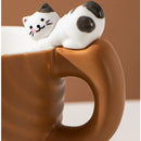 Axyaa Creative Cartoon Cat Ceramic Mug Cute Cat Cup - Children's Milk Breakfast Office Coffee Cup