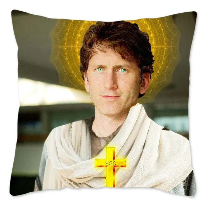 Axyaa Skyrim Meme Cushion Cover - Designer Polyester Cushion Case for Home Decor