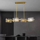Axyaa Glass Pendant Light: Modern Home Decor Chandeliers for Living & Dining Rooms