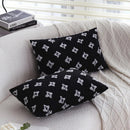 Axyaa 30x50 Black Cushion Covers for Sofa, Chair, and Bed Decor