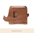 Axyaa Elephant Cartoon Wood Coaster Set for Tables, Creative Coffee Mat Pot Bowl