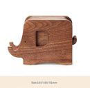 Axyaa Elephant Cartoon Wood Coaster Set for Tables, Creative Coffee Mat Pot Bowl