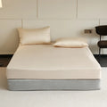 Axyaa Natural Silk Fitted Sheet - Smooth Mattress Cover - Non-Slip Bed Sheet