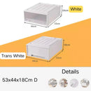 Axyaa Clear Plastic Drawer Organizer Boxes for Wardrobe Storage and Organization