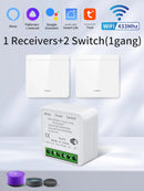Axyaa Smart WiFi Switch 2-Way Control Panel with RF433MHz Wireless & Voice Control