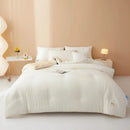Axyaa Cotton Milk Fleece Winter Quilt - Thickened & Warm, Soybean Fiber, Spring/Autumn