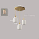 Axyaa White Ceramic LED Pendant Lamp Modern Hanging Light Fixtures