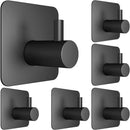 Axyaa Steel Adhesive Wall Hooks Towel Hook Hanger - Heavy Duty Waterproof Holder