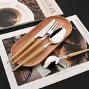 Axyaa 30-Piece Stainless Steel Cutlery Set - High-end Tableware for Restaurants and Hotels