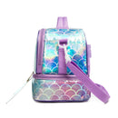 Axyaa Mermaid Bento Lunch Box Set with Stainless Steel Water Bottle