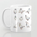 Axyaa Pigeon Collection Mug - 11oz Ceramic Birds Lover Gift for Girl Friends