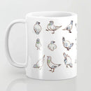 Axyaa Pigeon Collection Mug - 11oz Ceramic Birds Lover Gift for Girl Friends