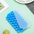 Axyaa Silicone Honeycomb Ice Mold with Lid for Cocktails & Whiskey