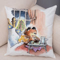 Axyaa Cartoon Bear Cushion Cover - Cute Animal Pillowcase for Sofa and Children's Room