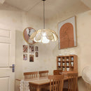 Axyaa Wabi Sabi RattanPetal Chandelier for Home Decor and Lighting
