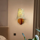 Axyaa Flower Cloth LED Wall Lamp Wood Modern Nordic Bathroom Stair Light