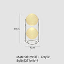 Axyaa Acrylic Ball Floor Lamp Chrome LED Standing Light