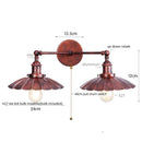 Axyaa Loft LED Wall Lights 2-heads Industrial Lamparas De Pared for Living Room