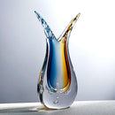 Axyaa Glass Vase: Light Luxury Entrance Decor & Water-Grown Flower Art Home Decoration