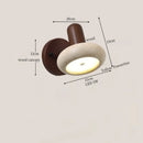 Axyaa LED Wall Sconce Yellow Travertine Pull Chain Switch, Mid Century Modern Style