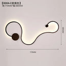 Axyaa Nordic Curve Wall Lamp for Living Room Bedroom Home Decor
