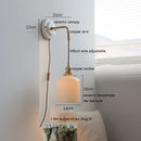 Axyaa Ceramic LED Wall Sconce with Adjustable Copper Arm - New Style