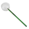 Axyaa Glass Spoon with Colored Heat-Resistant Handle for Home