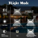 Axyaa Solar Wall Lights - Motion Sensor Outdoor Garden Lamp with PIR Technology