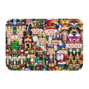 Axyaa Christmas Nutcracker Welcome Mat: Festive Home Decor Anti-Slip Carpet