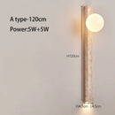 Axyaa Retro Stone Wall Lamp: Japandi Style Sconces for Living Room & Bedroom