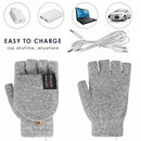 Axyaa Electric Heated Skiing Gloves Rechargeable USB Winter Hand Warmers
