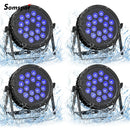 Axyaa 18LED Waterproof RGBW Par Lights for DJ Disco Party Bar Club