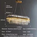 Axyaa Luxury Crystal Chandelier Indoor Ceiling Pendant Light