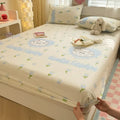 Axyaa Cartoon Fish Printed Cotton Fitted Bed Sheet - Single/Queen/King Sizes