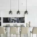 Axyaa Smoky Glass LED Pendant Light 8W - Modern Nordic Style for Bedroom, Dinning, Living Room